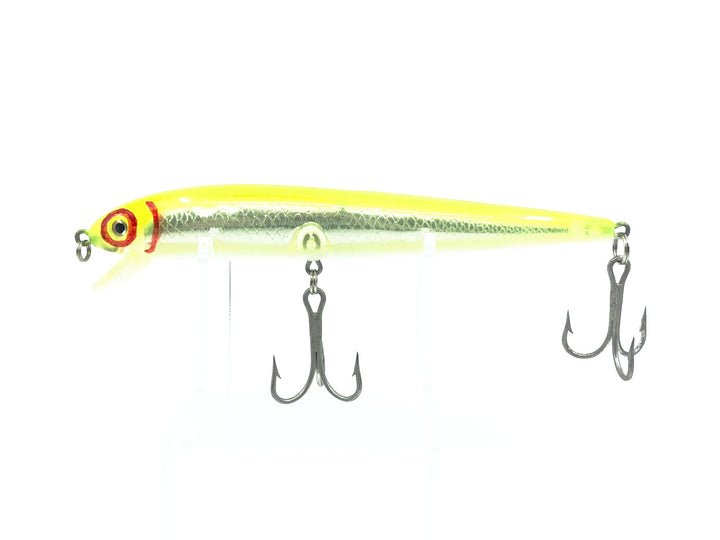 Gag's Grabbers Mambo Minnow, Chartreuse/Silver Holographic Color