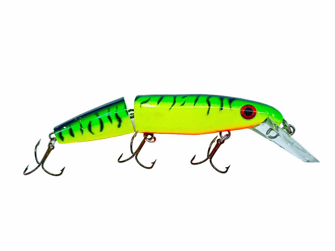 Joe Bucher Tackle Co. Buchertail Jointed Depth Raider 8", Fire Tiger Color