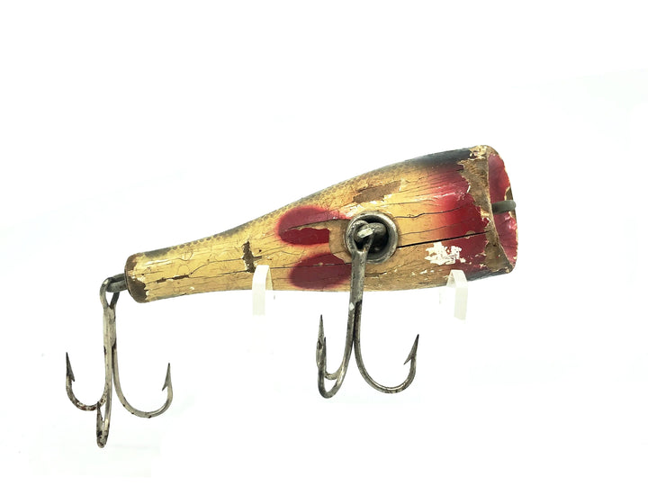 Creek Chub 3200 Plunker, #01 Perch Color Wooden/Glass Eyes