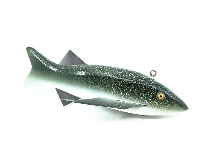 Tom Christenson Heddon Batwing Decoy, Green Crackleback, 2 of 2- 2003