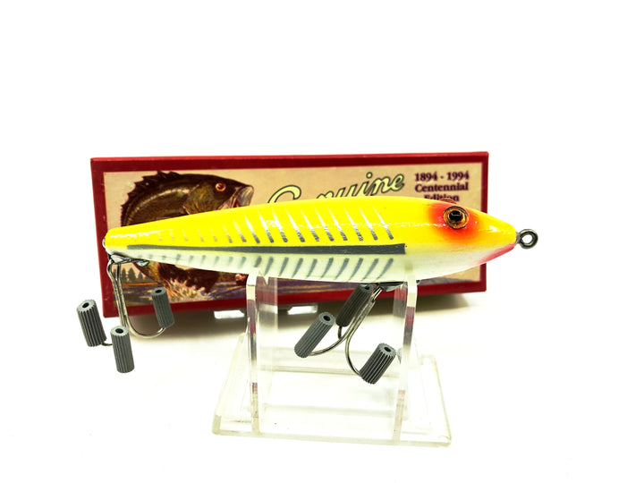 Heddon Centennial Edition Wood Zaragossa New in Box NO. X6500W-XRY - Yellow Shore Color