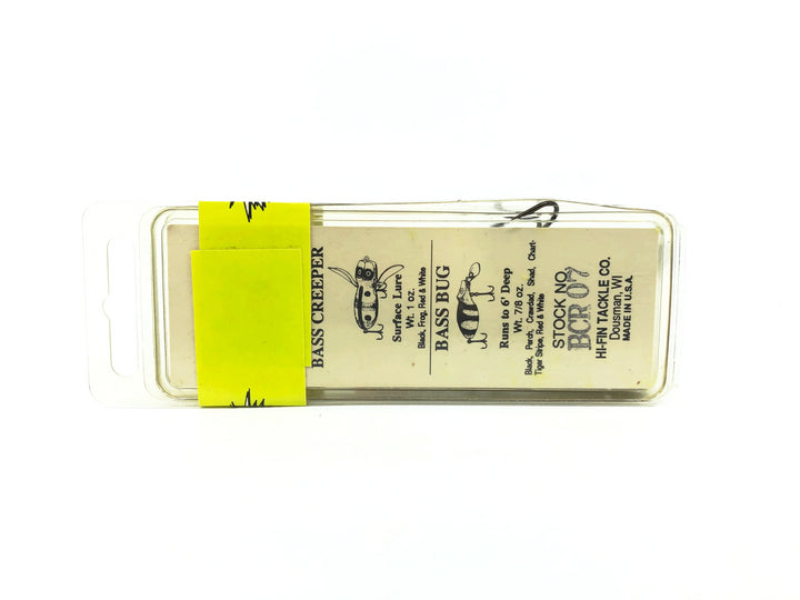 Hi-Fin Bass Creeper Lure, Green/Black Dots/Yellow Belly Color in Box