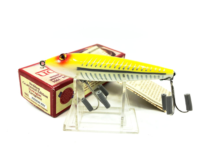 Heddon Centennial Edition Wood Zaragossa New in Box NO. X6500W-XRY - Yellow Shore Color