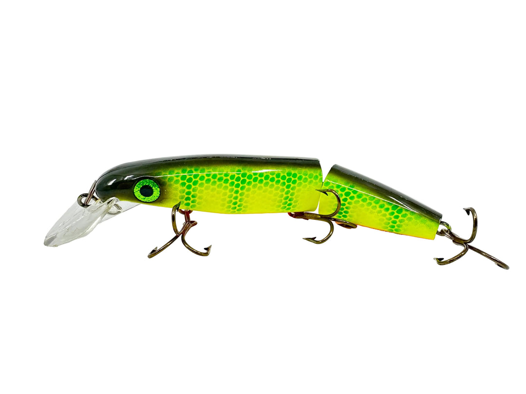 Joe Bucher Tackle Co. Buchertail Jointed Depth Raider 8", Miller Perch Color
