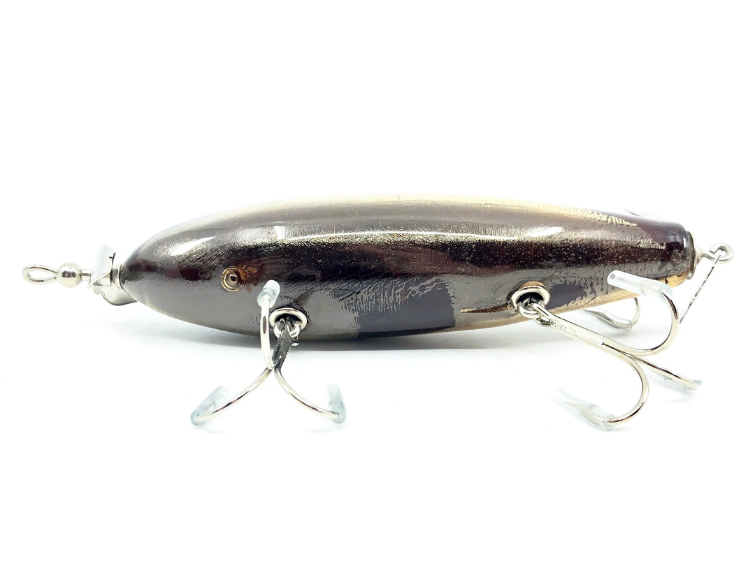 Musky Dan (XXX Lures) 4 Hook Walnut Swirly Burl Minnow