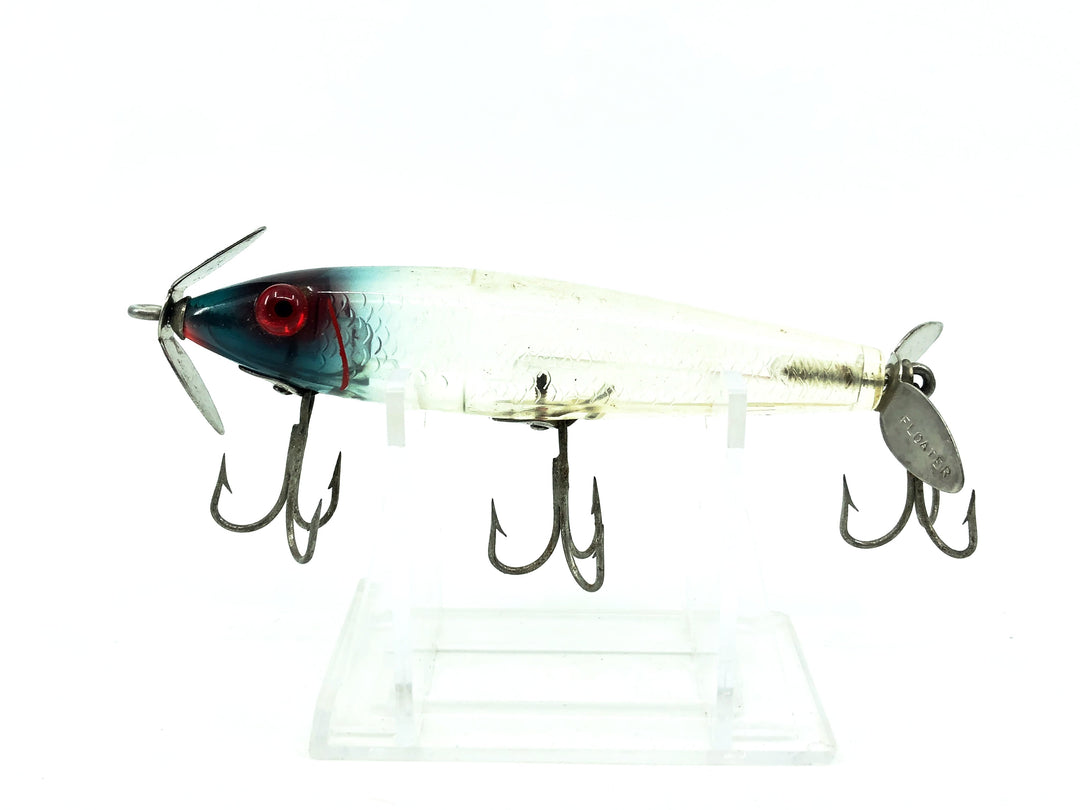 L & S Mirrolure 5M "Sinking Twitchbait", Clear/Blue Head Color