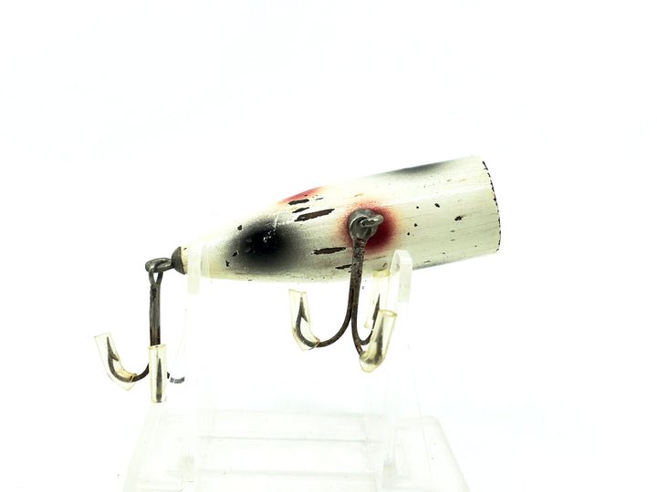 Eppinger Dardevle Osprey Bass Plug, White/Red Black Spots Color