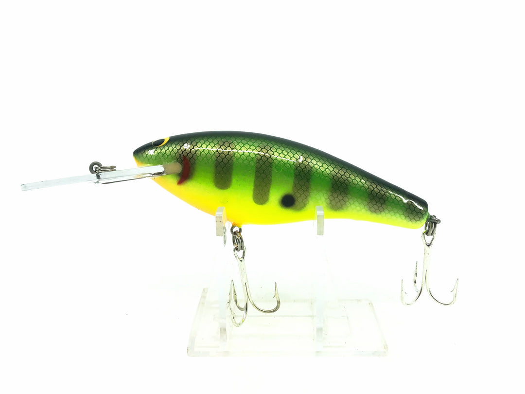 Bagley Diving DB04-PGS9 Pretty Green Stripe on Chartreuse Color - Tough Vintage Lure