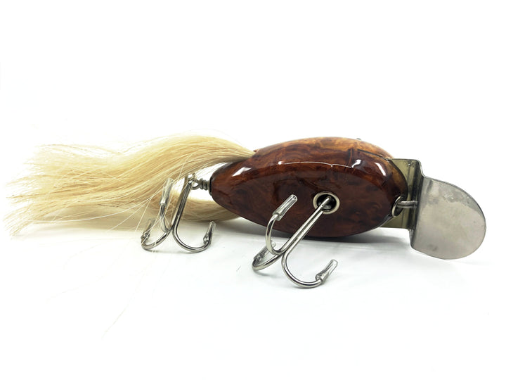 Musky Dan (XXX Lures) Husky Dingbat, Amboyna Burl & Acrylic w/COA