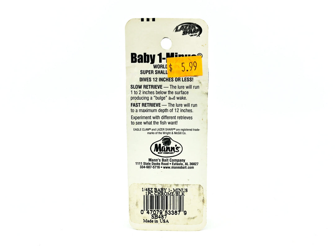 Mann's Baby 1- Minus, Chrome/Black Back Color on Card