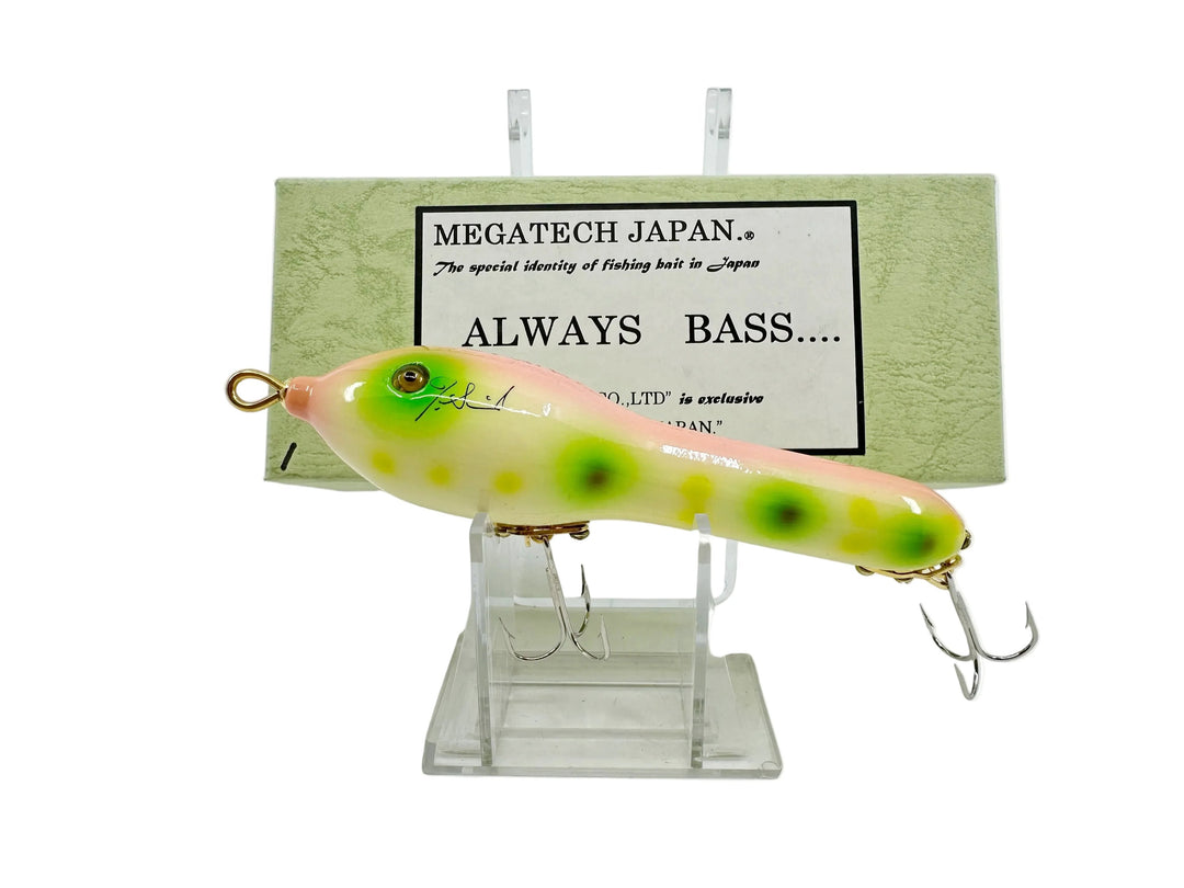 Megatech Japan Lure, Pale Pink Top/Frog Spot Color w/Box-Signed