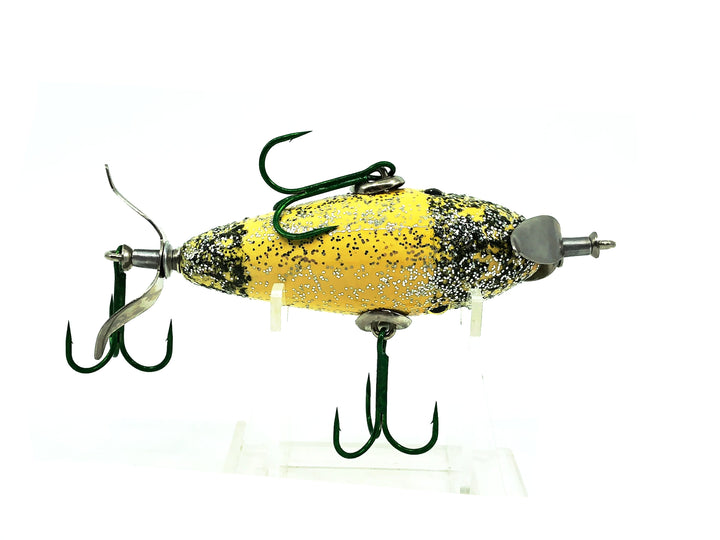 Contemporary 3 Hook Minnow, Green/Silver Flitter Color