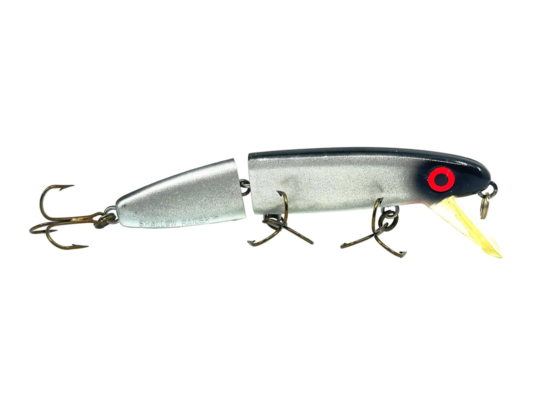Joe Bucher Tackle Co. Buchertail Jointed Shallow Raider 7", Silver Sparkle/Black Back Color