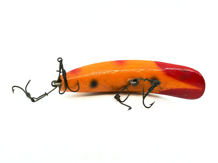 Helin Wooden Flatfish S3, LOB Light Orange Black Stripe Color