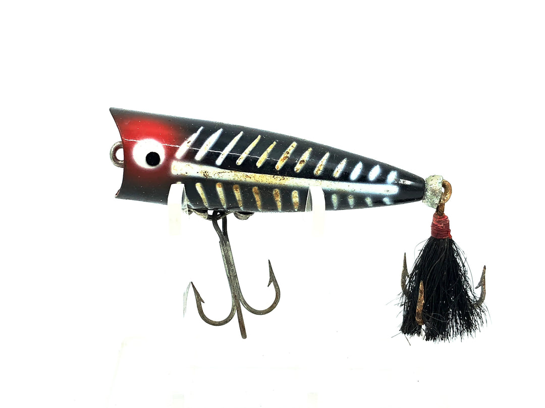 Heddon Tiny Chugger, XBW Black Shore Minnow Color