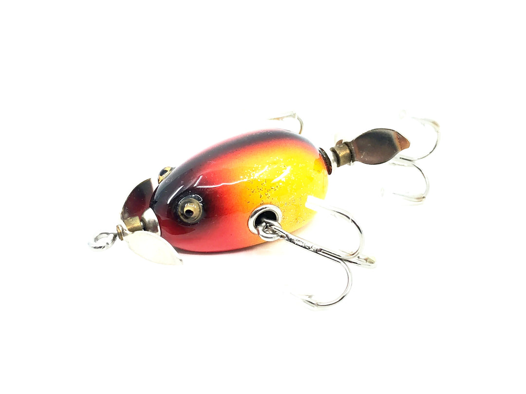 Musky Dan (XXX Lures) Baby Kent Frog, Red/Yellow Flitter Color