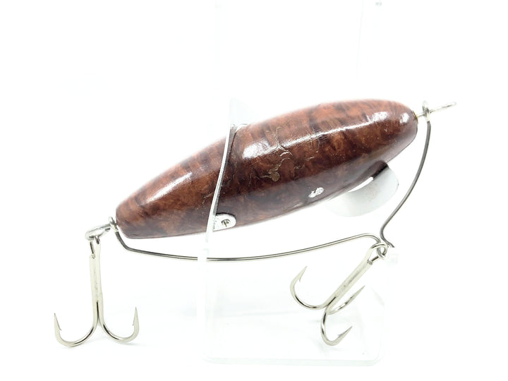 Musky Dan (XXX Lures) Spiral Lure, Red Mallee Burl w/COA