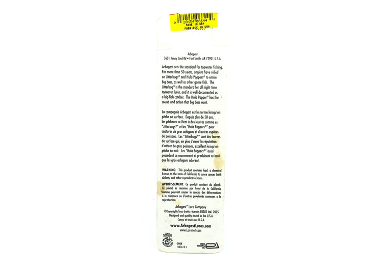 Arbogast Jitterbug 5/8oz, Bone Color on Card