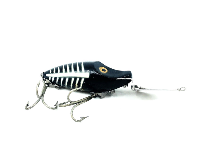 Heddon Go-Deeper Midget River Runt D-9010 XBW Black Shore Minnow Color