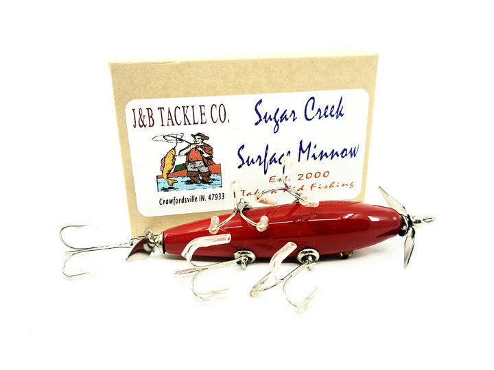 Sugar Creek Minnow 5-hook Model 500, Red Color w/Box - Early 2001