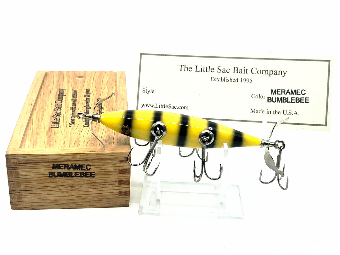 Little Sac Bait Company Meramec Minnow Bumblebee Color Wooden Box