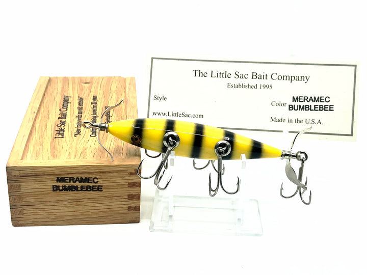 Little Sac Bait Company Meramec Minnow Bumblebee Color Wooden Box