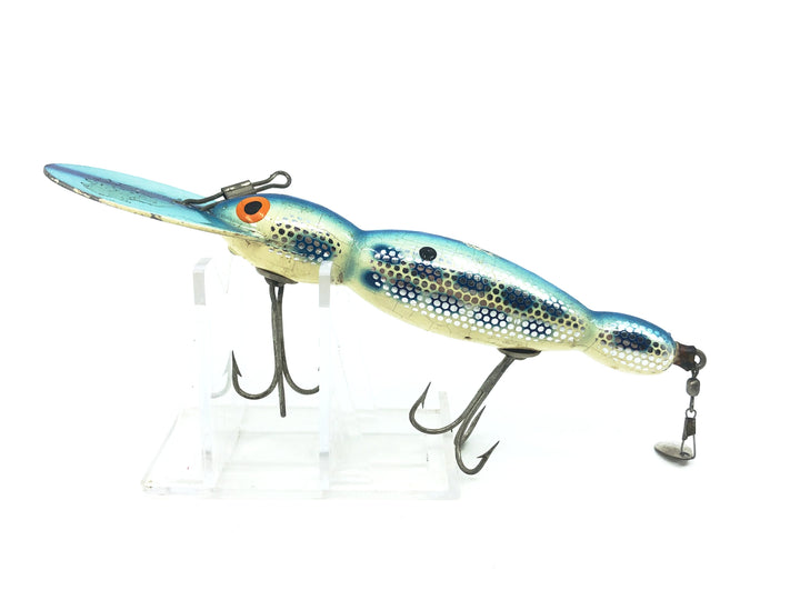 Bomber Wooden Water Dog 1700 Series, #87 Metascale Blue Back Shad Color