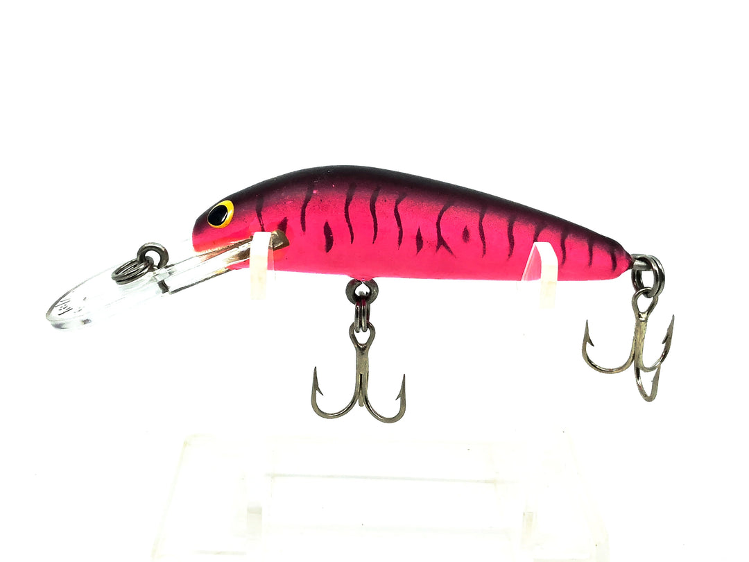 Bagley Diving Bang-O-Lure #2, #114 Black Stripes on Red Colo