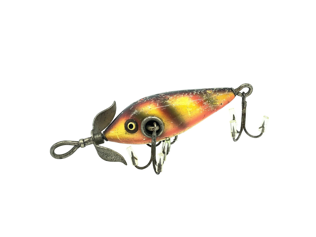 Heddon Dowagiac Minnow No. 20 Series, 9A Yellow Perch (Bar Perch) Color
