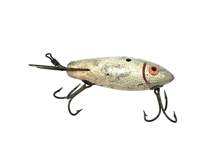 Wooden Bomber 600 Series, Color #40 Silver Shad