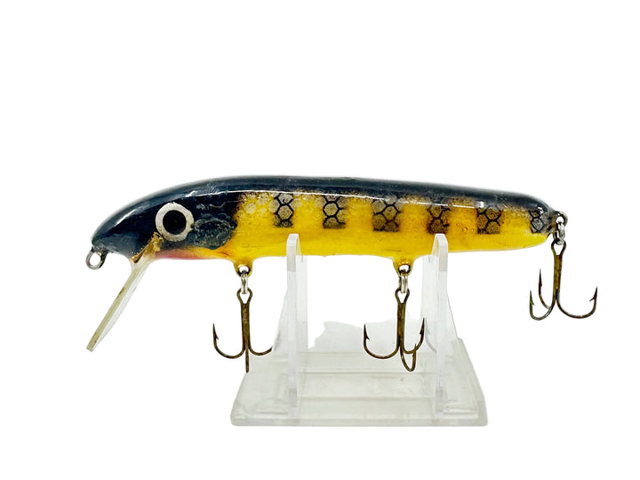 Crane 205 Musky Lure, Black Perch/Yellow Color