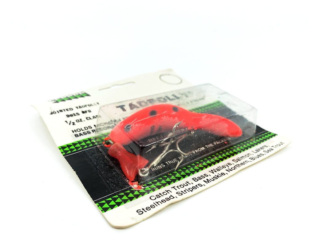 Heddon Jointed Tadpolly 9015, RFB Fluorescent Black Spot Card