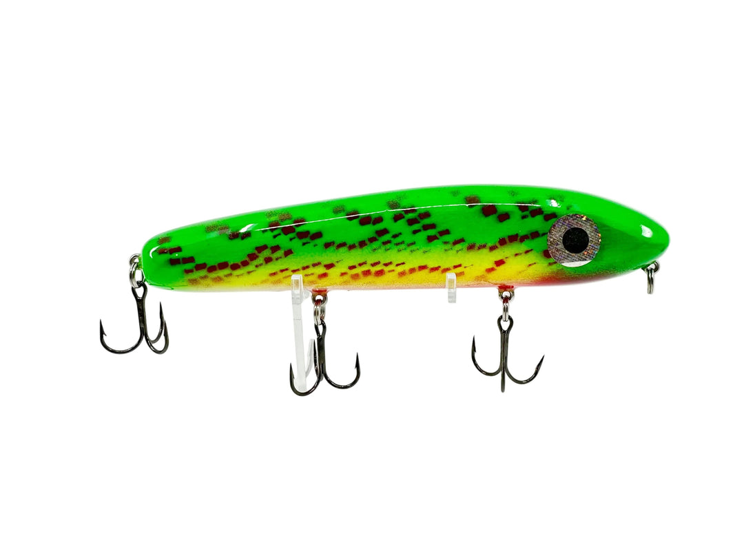 Muskie TW7 Glide Bait by Lee Agpalo, Firetiger Color