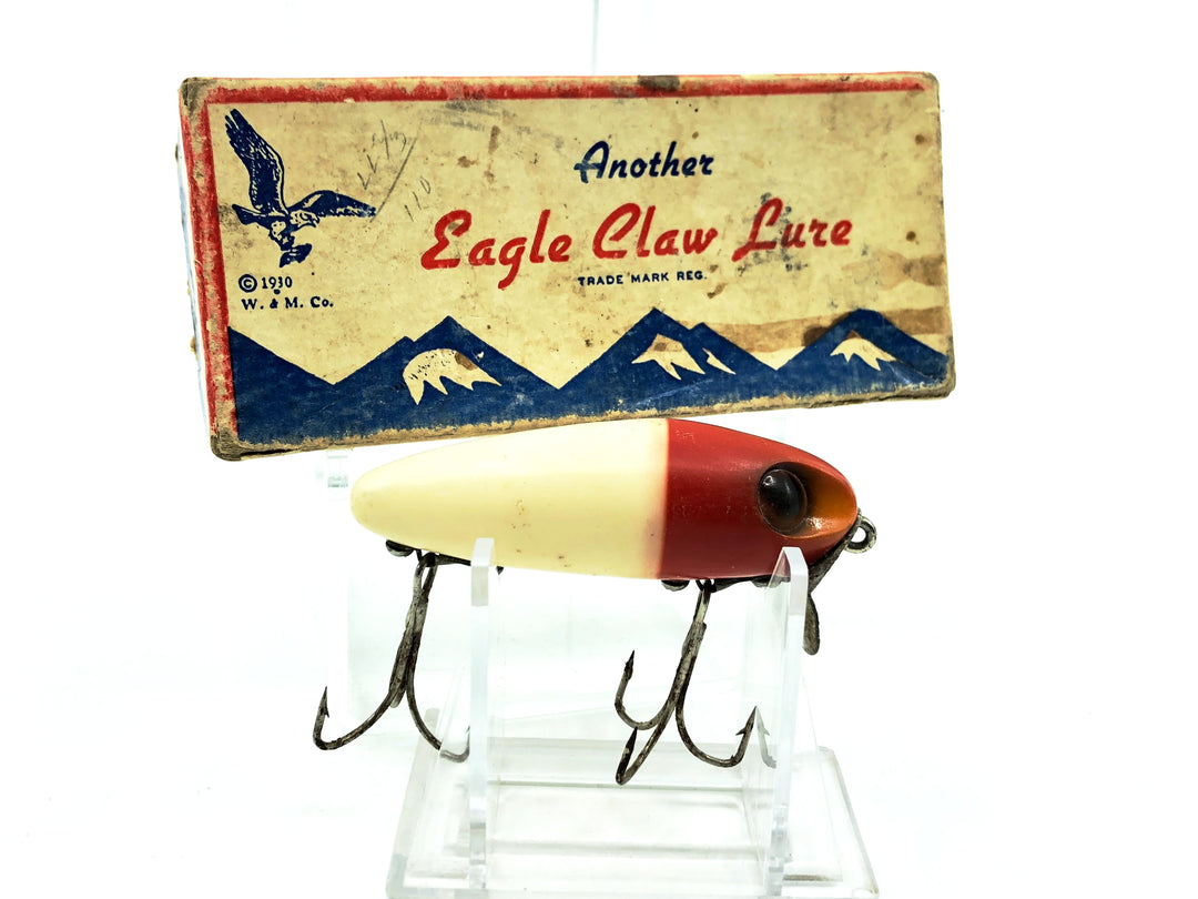 Wright & McGill Eagle Claw Bug-A-Boo Lure, Red Head/White Color with Box