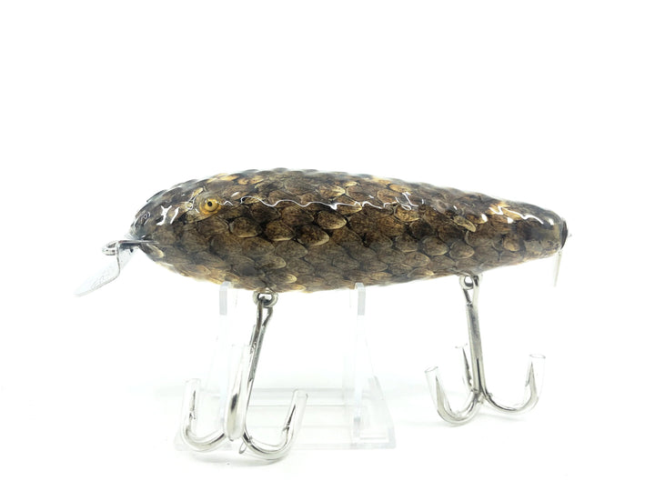 Musky Dan (XXX Lures) Wiggler, Real Rattlesnake Skin Finish w/COA