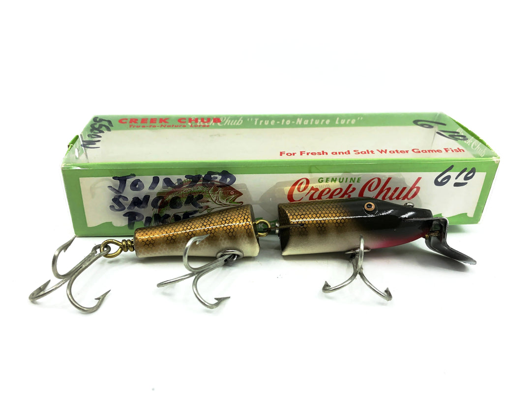 Creek Chub Jointed Snook Pikie 5500, Pikie Scale Color 5500W with Box