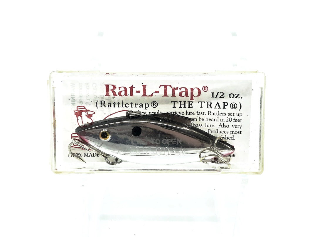 Bill Lewis Rat-L-Trap, #25 Chrome/Black Back Color w/Box