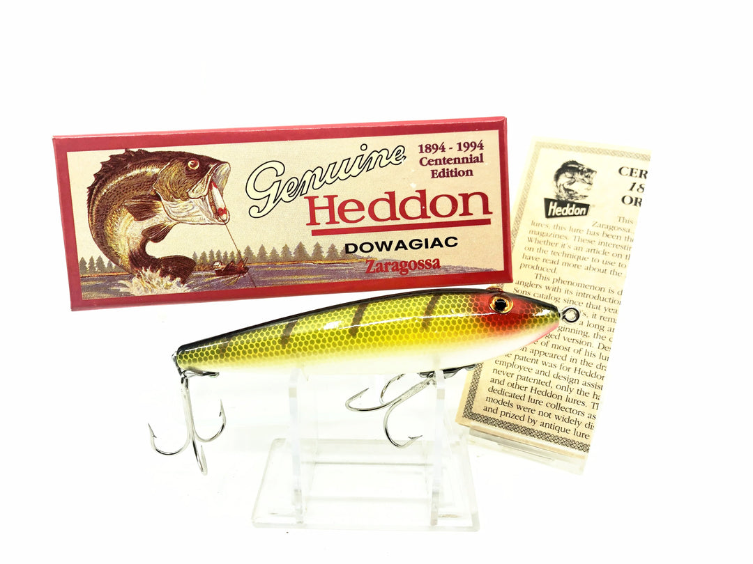 Heddon Centennial Edition Wood Zaragossa New in Box NO. X6500W-L - Perch