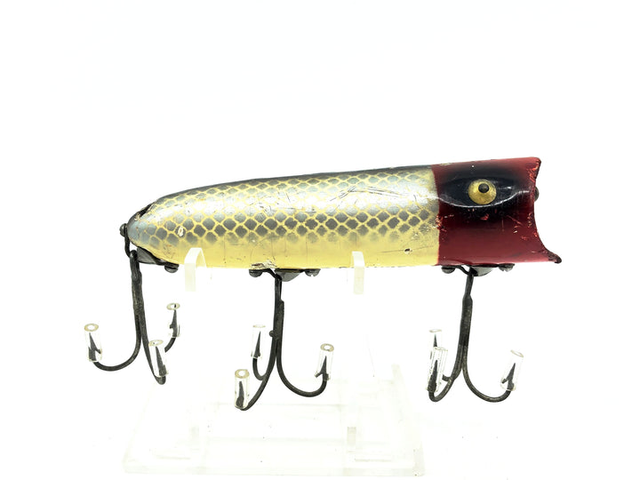 Heddon Original Wooden Lucky 13, PRH Shiner/Red Head Color