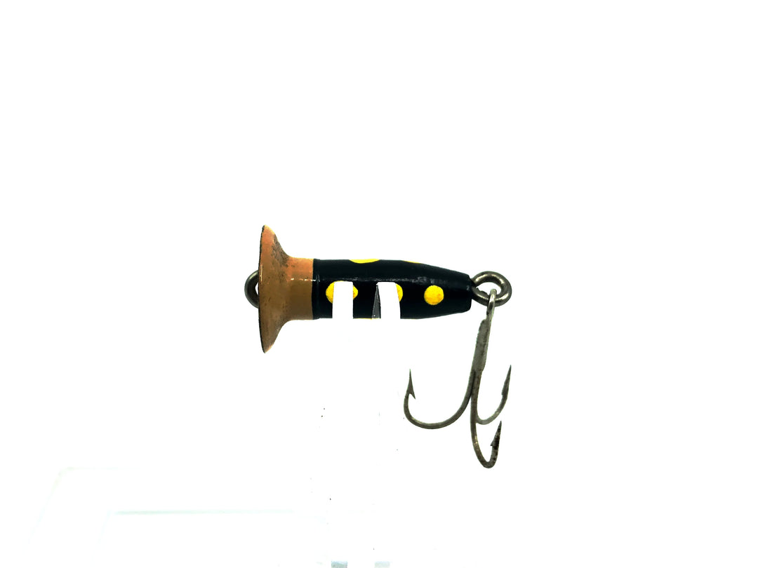 Mighty Wobbler Fly Lure, Brown/Black/Yellow Spots Color