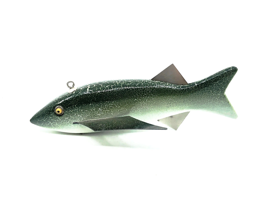 Tom Christenson Heddon Batwing Decoy, Green Crackleback, 2 of 2- 2003