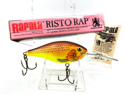 Rapala Risto Rap RR-8 HM-Wisconsin Central System Branded, Hot Mustard Color with Box