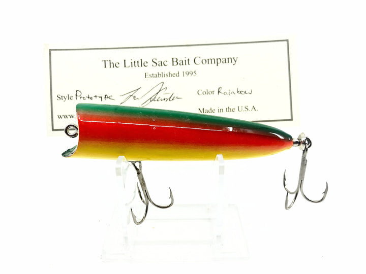 Little Sac Bait Company Prototype 13 Style Bait Rainbow Color Signed Paperwork with Box - 2015