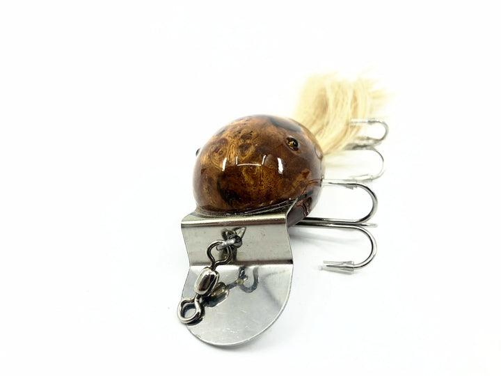 Musky Dan (XXX Lures) Husky Dingbat, Amboyna Burl & Acrylic w/COA