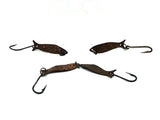 Shoff Triple Tease Four Pack, Hammered Brass Color