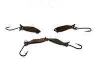 Shoff Triple Tease Four Pack, Hammered Brass Color