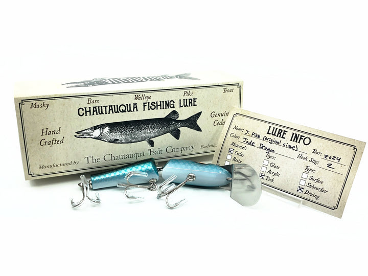 Chautauqua Custom Jointed Pikie Minnow, Jade Dragon Color