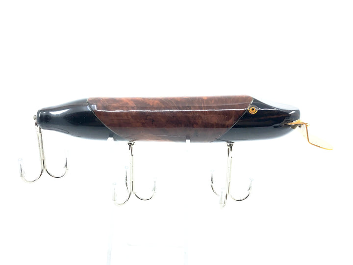 Musky Dan (XXX Lures) Husky Pikie, Ebony & Mallee Burl Color with COA