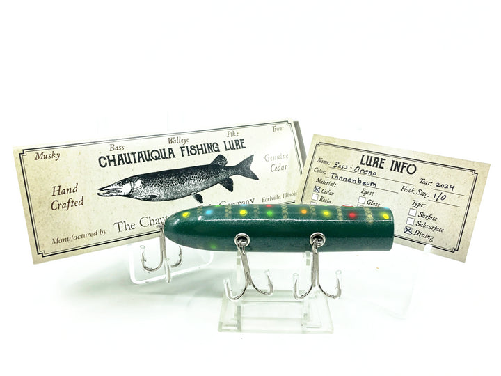 Chautauqua Wooden 5" Bass Oreno, Tannenbaum Color - Limited Color