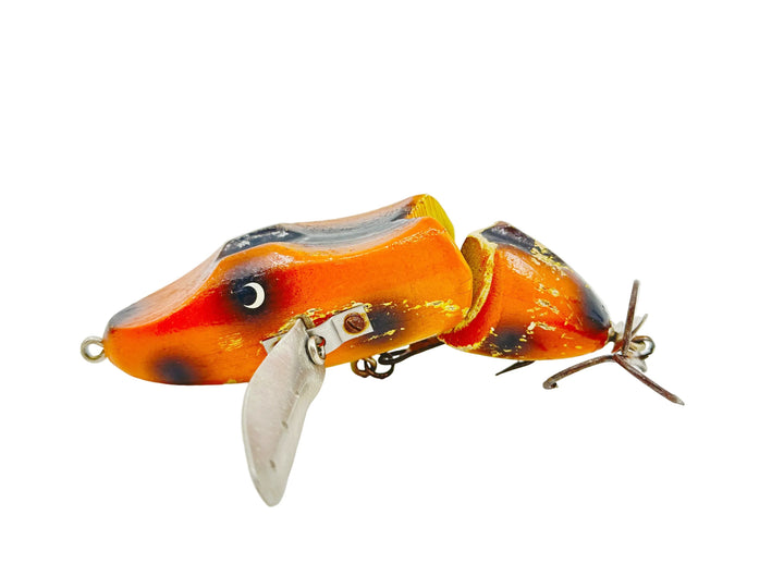 Hi-Fin Hawg Buster Jointed Creeper, Orange/Black Dots Color